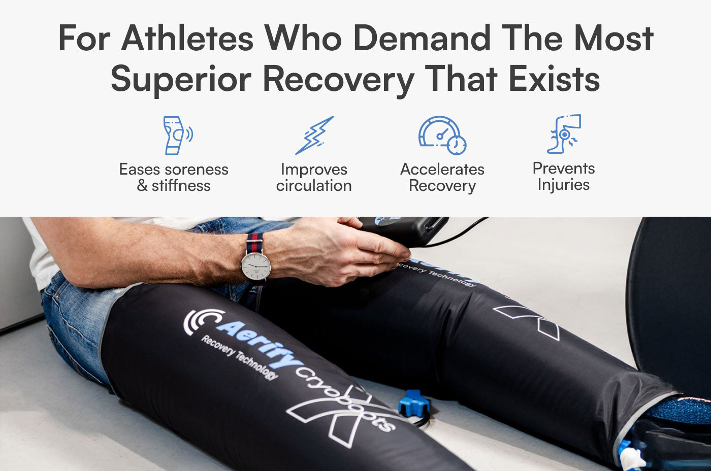 Aerify Cryoboots X – Portable Cryotherapy Compression Boots